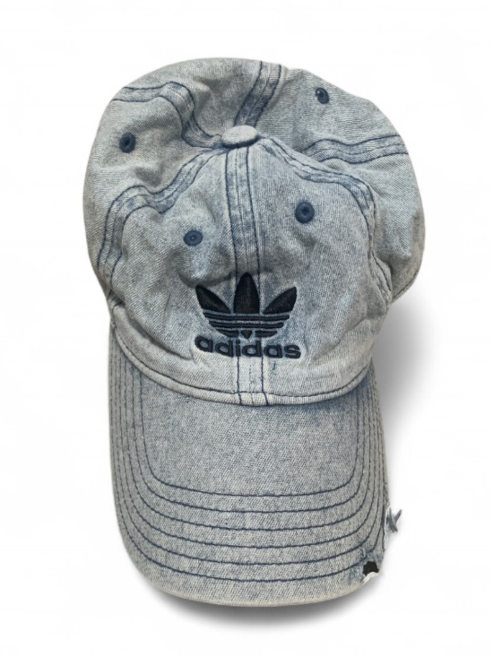Adidas Light Wash Denim Baseball Hat